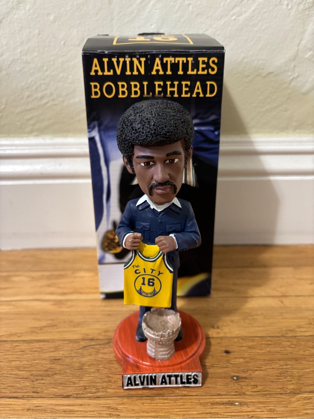 2017 Golden State Warriors SGA Alvin Attles NBA Basketball Bobblehead